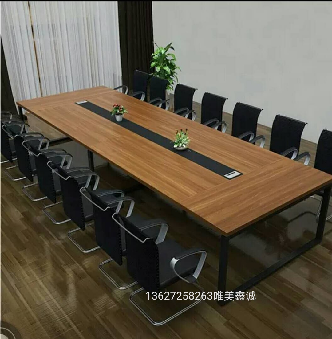 鋼架簡(jiǎn)約會(huì)議桌WM-FLX-11