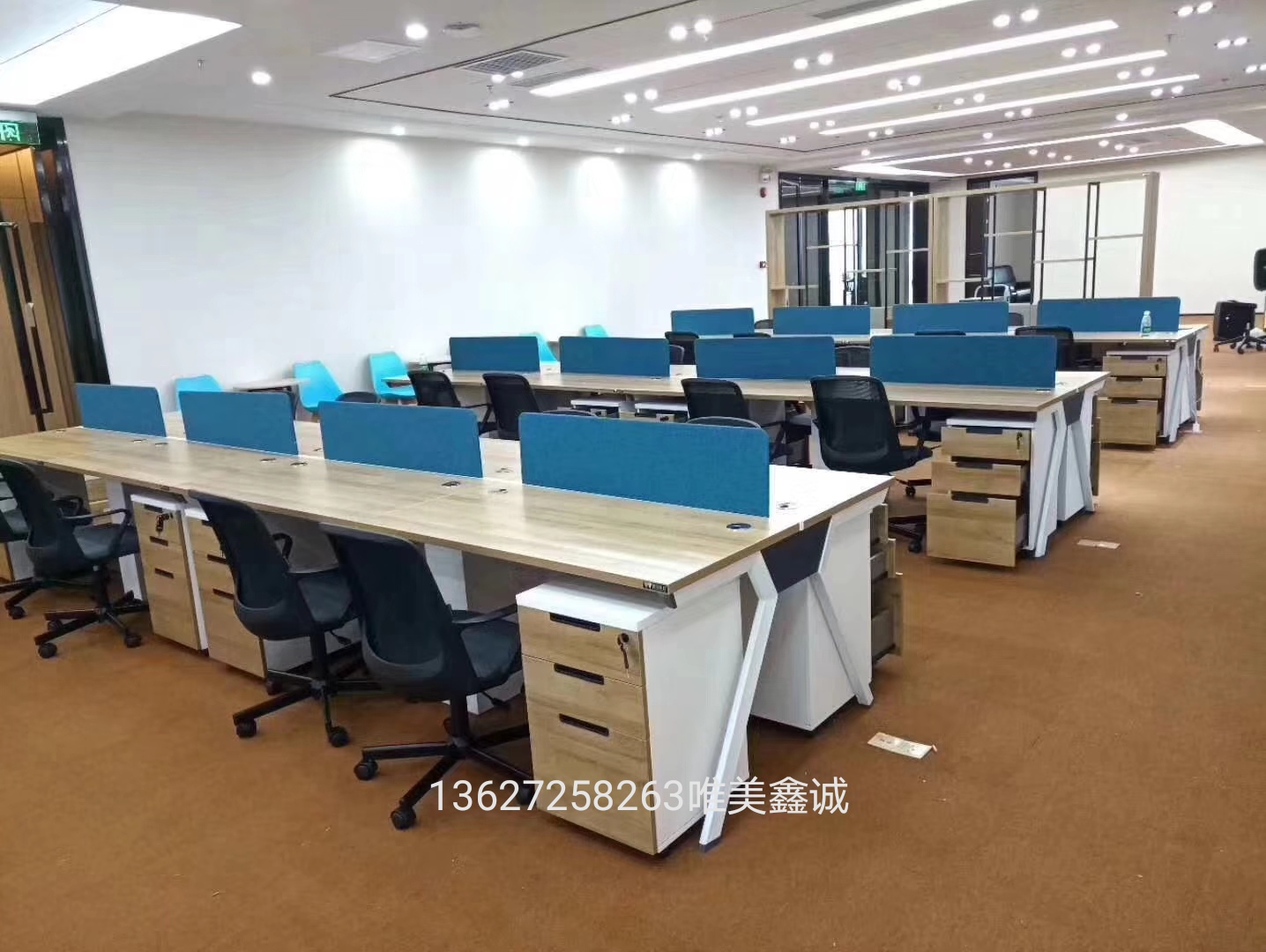  鋼架組合屏風卡座WM-WH-005