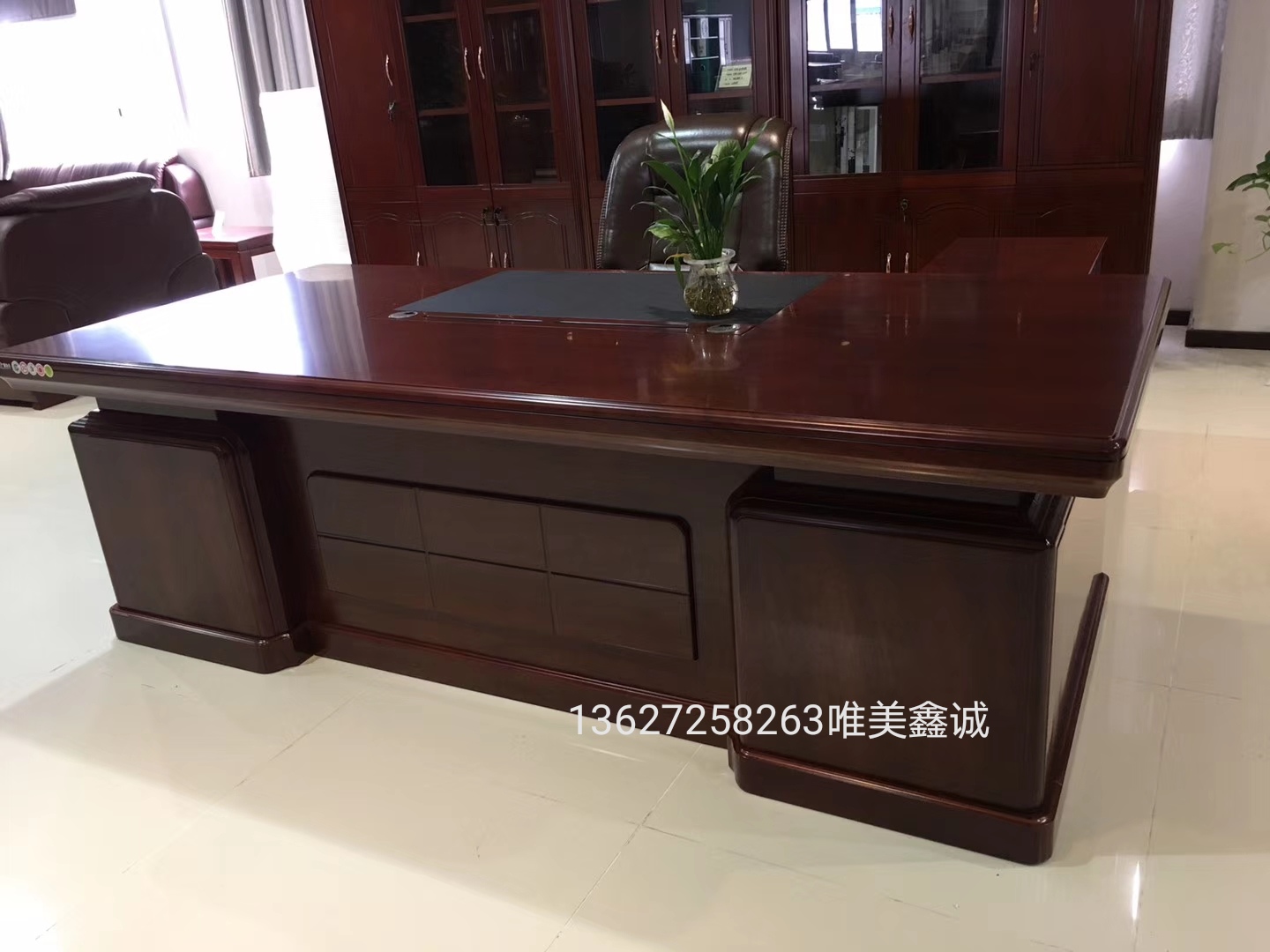 實木大班臺WM-GS-019